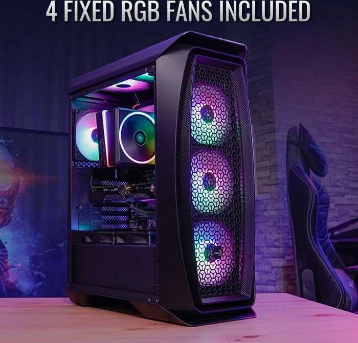 AeroCool Aero One Frost, schwarz, Glasfenster