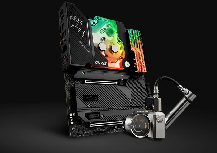 EK Water Blocks Quantum Line EK-Quantum MSI MPG X570S Carbon EK X D-RGB Monoblock, Nickel, Acryl