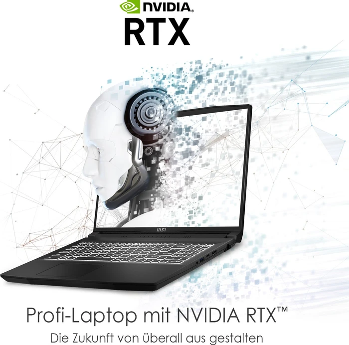 MSI CreatorPro M16 A12UJS-423, Core Black, Core i7-12700H, 32GB RAM, 1TB SSD, RTX A2000, DE