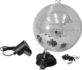 Eurolite Spiegelkugelset 30cm mit LED-Spot