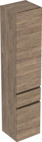Geberit Renova Plan Hochschrank 39x180x36cm, 2 Türen, 1 Schublade, Nussbaum hickory