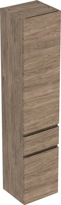Geberit Renova Plan Hochschrank 39x180x36cm, 2 Türen, 1 Schublade, Nussbaum hickory
