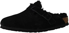 Birkenstock Boston Lammfell schwarz (Damen)