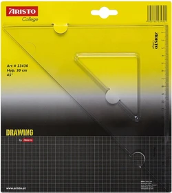 Aristo GEOCollege Zeichendreieck 21cm, transparent
