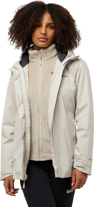 Jack Wolfskin Rotwand 3in1 Funktionsjacke seal (Damen)