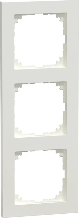 Merten System M M-Pure Rahmen 3fach Thermoplast brillant, polarweiß