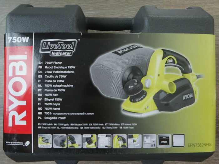 Ryobi EPN7582NHG Elektro-Hobel inkl. Koffer