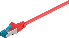 goobay Patchkabel, Cat6a, S/FTP, RJ-45/RJ-45, 10m, rot