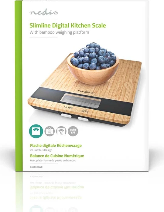 Nedis KASC600WD digitale Küchenwaage