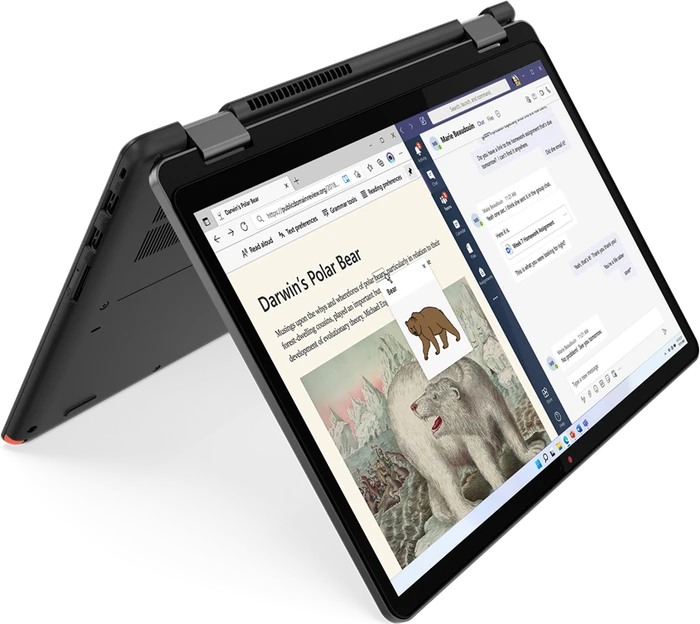 Lenovo 13w Yoga, Thunder Black, Ryzen 7 5825U, 16GB RAM, 512GB SSD, LTE, DE
