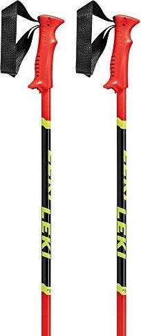 Leki Racing Kids Alpin Skistock leuchtrot/schwarz/neon gelb (Junior) (Modell 2021/2022)