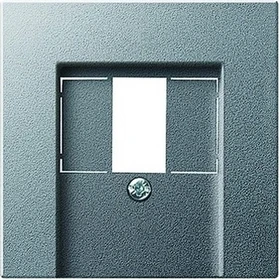 Gira Abdeckung für TAE und USB ohne Beschriftungsfeld, alu