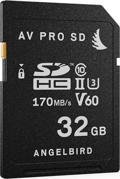 Angelbird AV PRO SD V60 R170/W105 32GB, UHS-II U3, Class 10