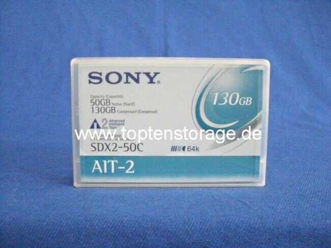 Sony SDX2-50C AIT-2 Cartridge, 50GB/130GB