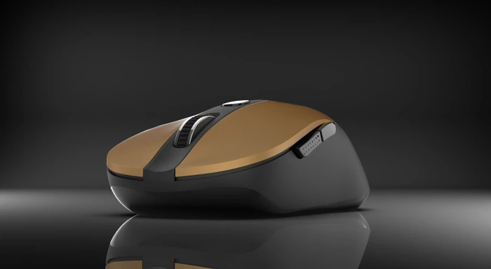 Inca IWM-233RG Silent Wireless Mouse gold/schwarz, USB