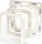 Shelly Adapter für BLU Wall Switch 4-fach, kompatibel mit Busch-Jaeger, weiß, Adapter