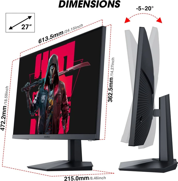 Koorui MG27H11FS GN02, 27"