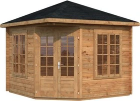 Palmako Melanie 9.9m² Gartenhaus hellbraun tauchgrundiert