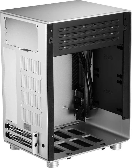 Jonsbo U1 Plus silber, Glasfenster, Mini-ITX