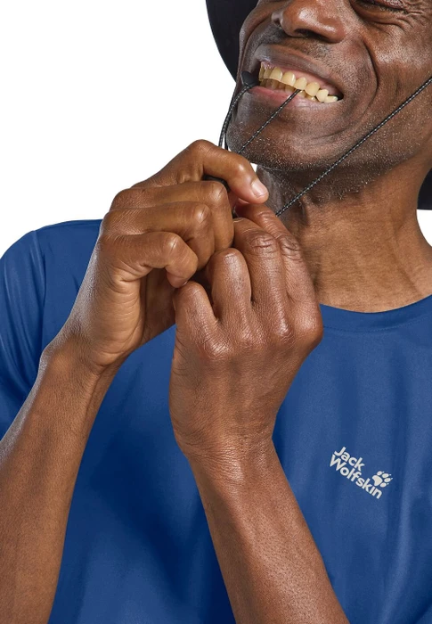 Jack Wolfskin Tech Funktionsshirt kurzarm blue orchid (Herren)