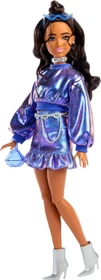 Mattel Barbie - Deluxe Puppe Nr. 7 mit blauem Metallic-Top und Rock
