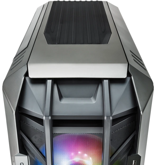Cooler Master HAF 700, Titanium Grey, grau, Glasfenster