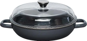 Riess Schmorpfanne mit Glasdeckel 28cm 2.6l dark grey