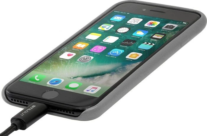 Stilgut Premium Cover für Apple iPhone 7 Plus grau
