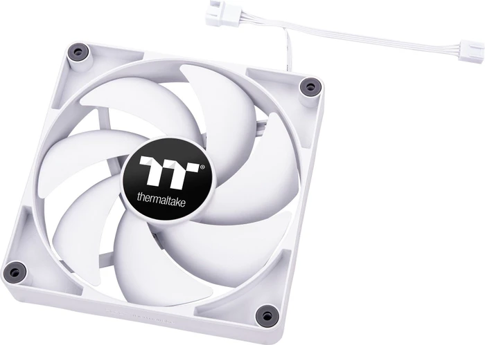 Thermaltake CT140 Snow White, weiß, 140mm, 2er-Pack