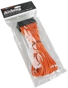 BitFenix Alchemy 24-Pin ATX Verlängerung 30cm, sleeved orange