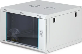 Digitus Dynamic-N Serie 19" Wandgehäuse 7HE, unmontiert, Sicherheitsglastür, IP2X, RAL 7035, 600mm tief