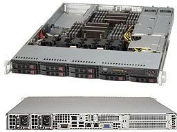 Supermicro SuperChassis 119TQ-R700WB, grau/schwarz, 1HE, 1x 700W redundant