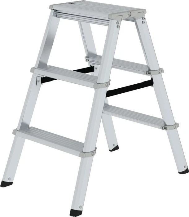 Günzburger Steigtechnik Alu 2-tlg. Stehleiter, 2x 3 Stufen