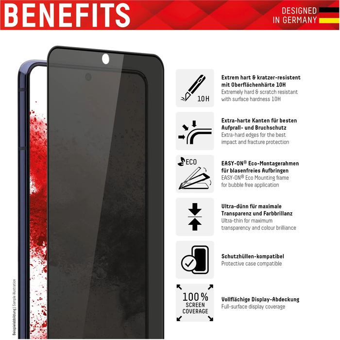 Displex Privacy Glass FC für Samsung Galaxy S21+