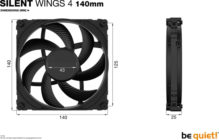 be quiet! Silent Wings 4, 140mm