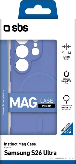 SBS Mobile Instinct Mag Cover für Samsung Galaxy S26 Ultra blau