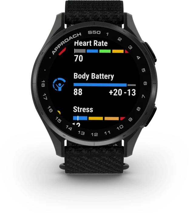 Garmin Approach S50 GPS-Golfuhr slate/black
