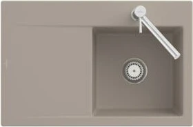 Villeroy & Boch Subway Style 45 Einbau Becken links mit Excenterbetätigung graphite