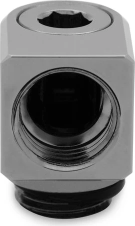 EK Water Blocks Quantum Line EK-Quantum Torque Micro Rotary 90° Winkeladapter, schwarz vernickelt