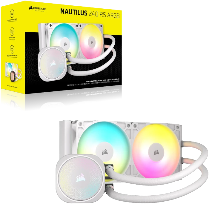Corsair Nautilus 240 RS ARGB, weiß