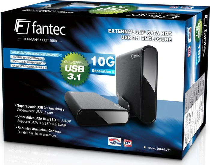 Fantec DB-ALU31, USB-C 3.1