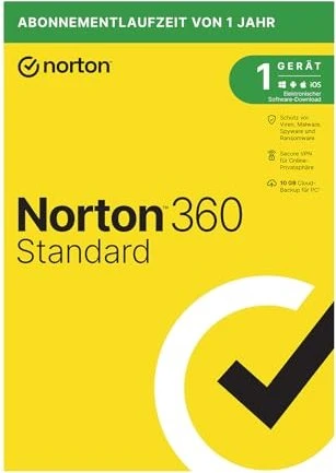 NortonLifeLock Norton 360 Standard, 1 User, 1 Jahr (deutsch)