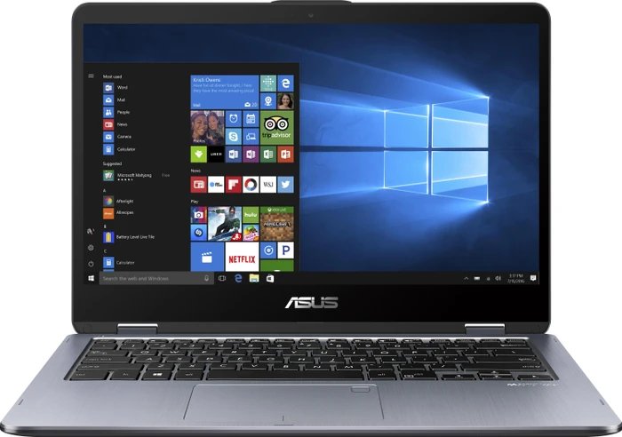 ASUS VivoBook Flip 14 TP410UA-EC541T, Star Grey, Core i5-8250U, 8GB RAM, 256GB SSD, DE