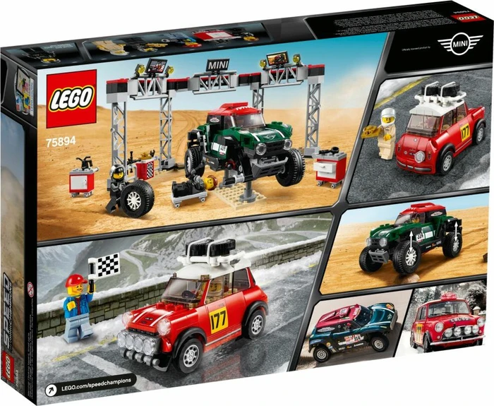 LEGO Speed Champions - Rallyeauto 1967 Mini Cooper S und Buggy 2018 Mini John Cooper Works