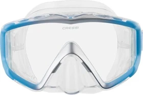 Cressi Liberty Triside Tauchermaske transparent/blau/silber