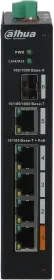 Dahua PFS31 Industrial Railmount Switch, 5x RJ-45, 1x SFP, 60W Hi-PoE (PFS3106-4ET-60)