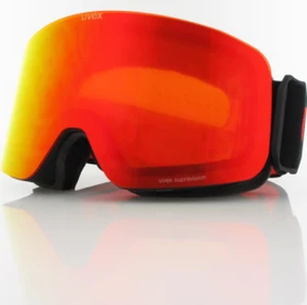 UVEX Pwdr FM black matt/mirror red (Junior)