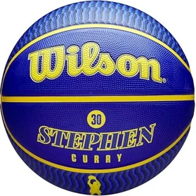 Wilson NBA Player Icon Curry Basketball blau/gelb
