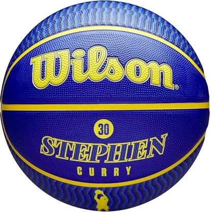 Wilson NBA Player Icon Curry Basketball blau/gelb