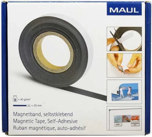 Maul Magnetband, 10000x25x1mm, braun